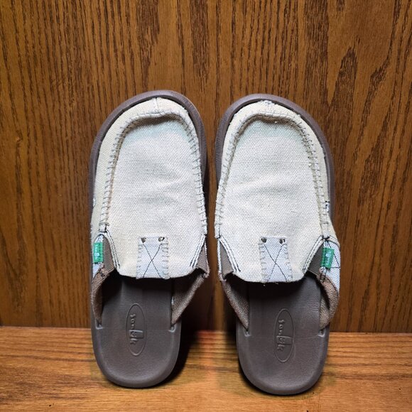 Sanuk You Got My Back III Slip on Shoe/Sandal Men's Size 8 Tan - Picture 7 of 9